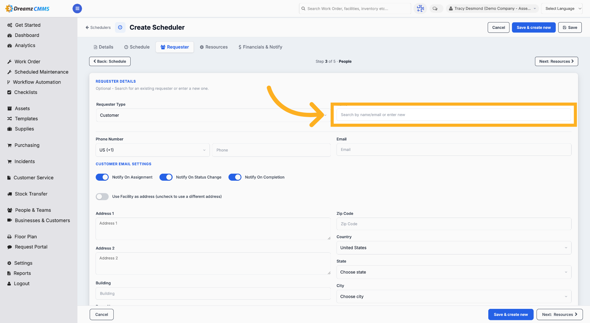 Search or Add Customer