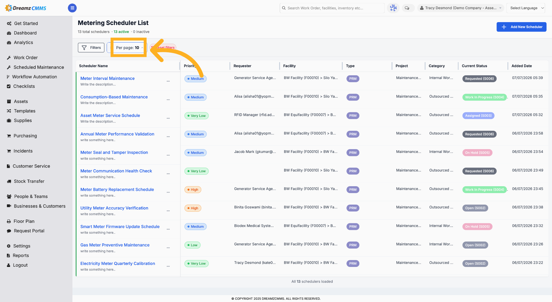 Select Page Number