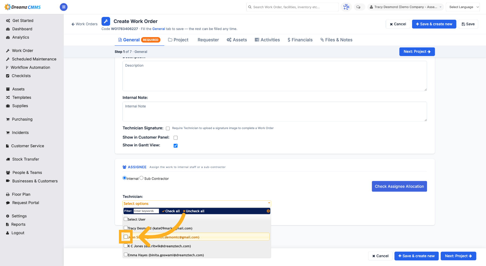 Assign to User