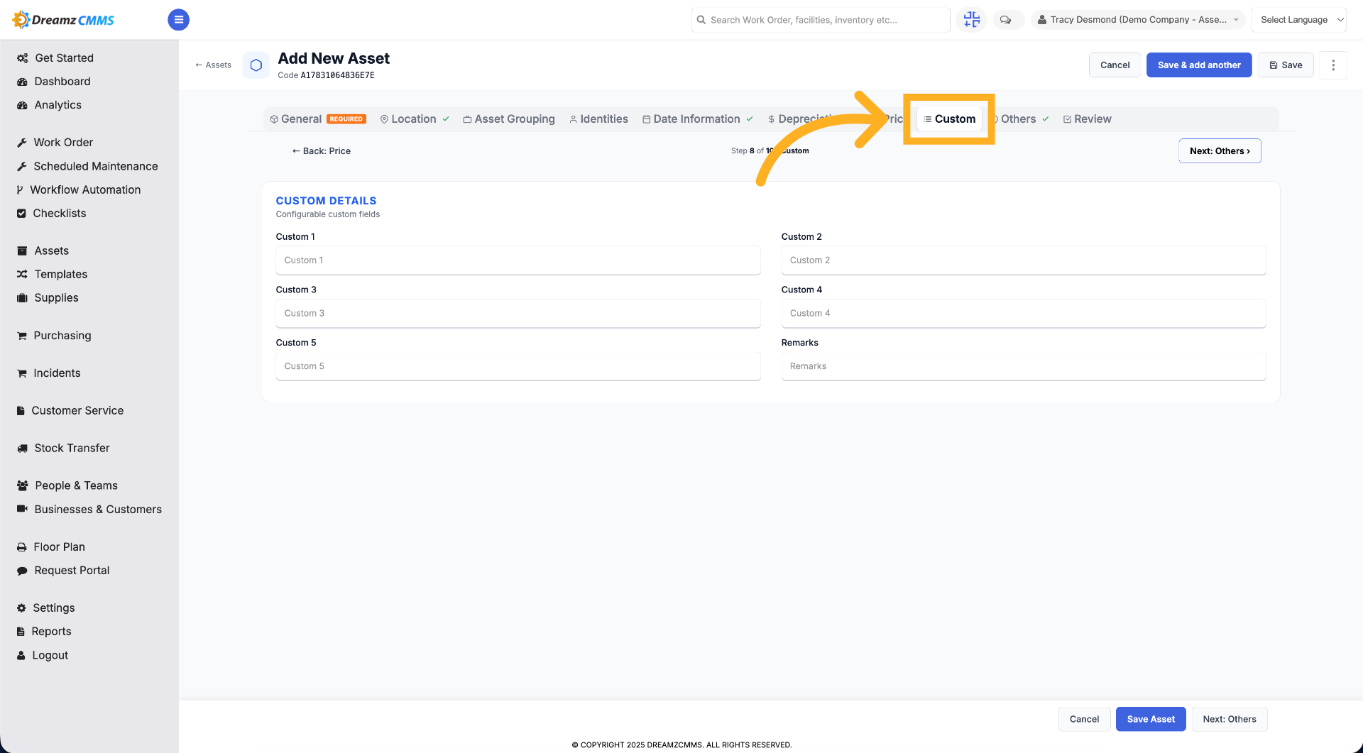 Set Custom Attributes