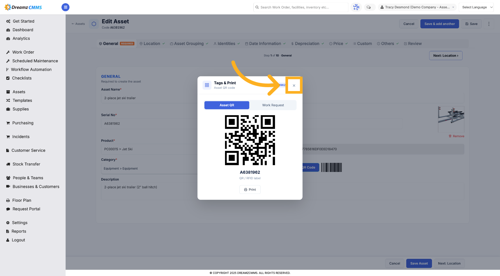 Close QR Code View