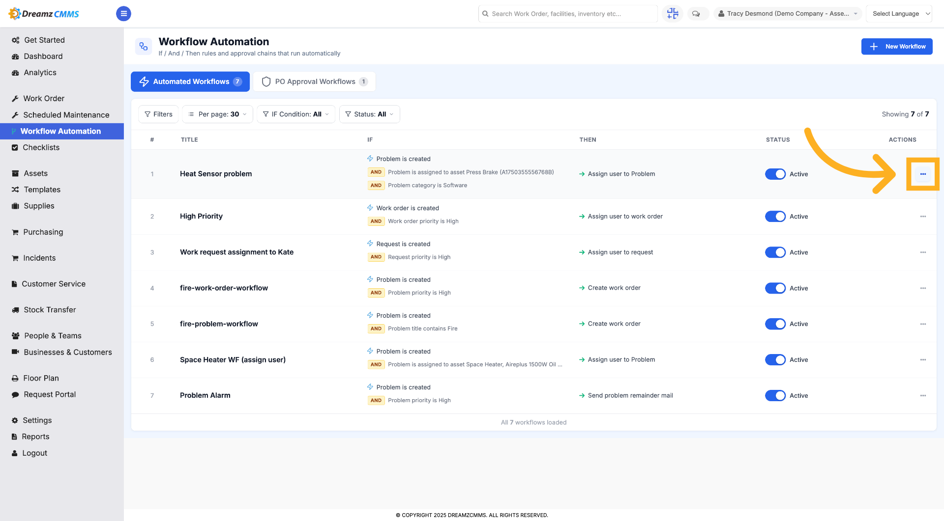 Open Workflow Options