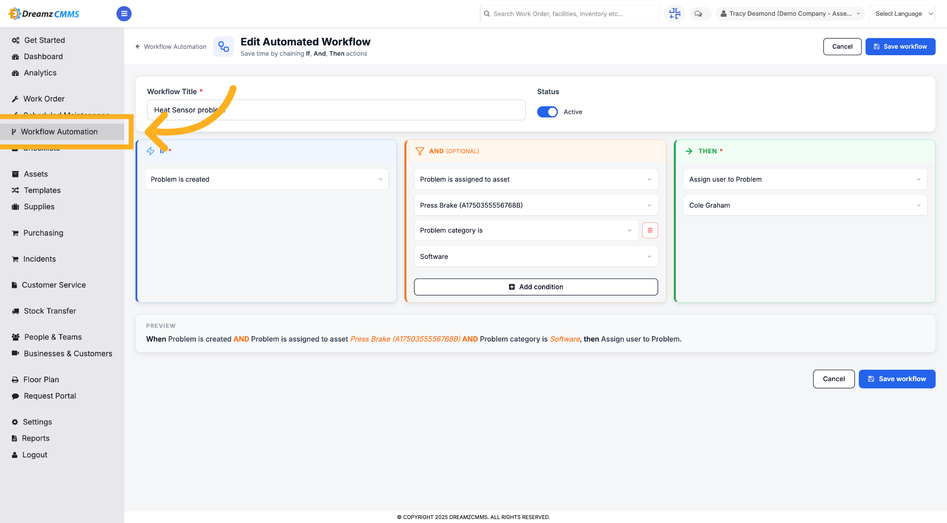 Return to Workflow Automation