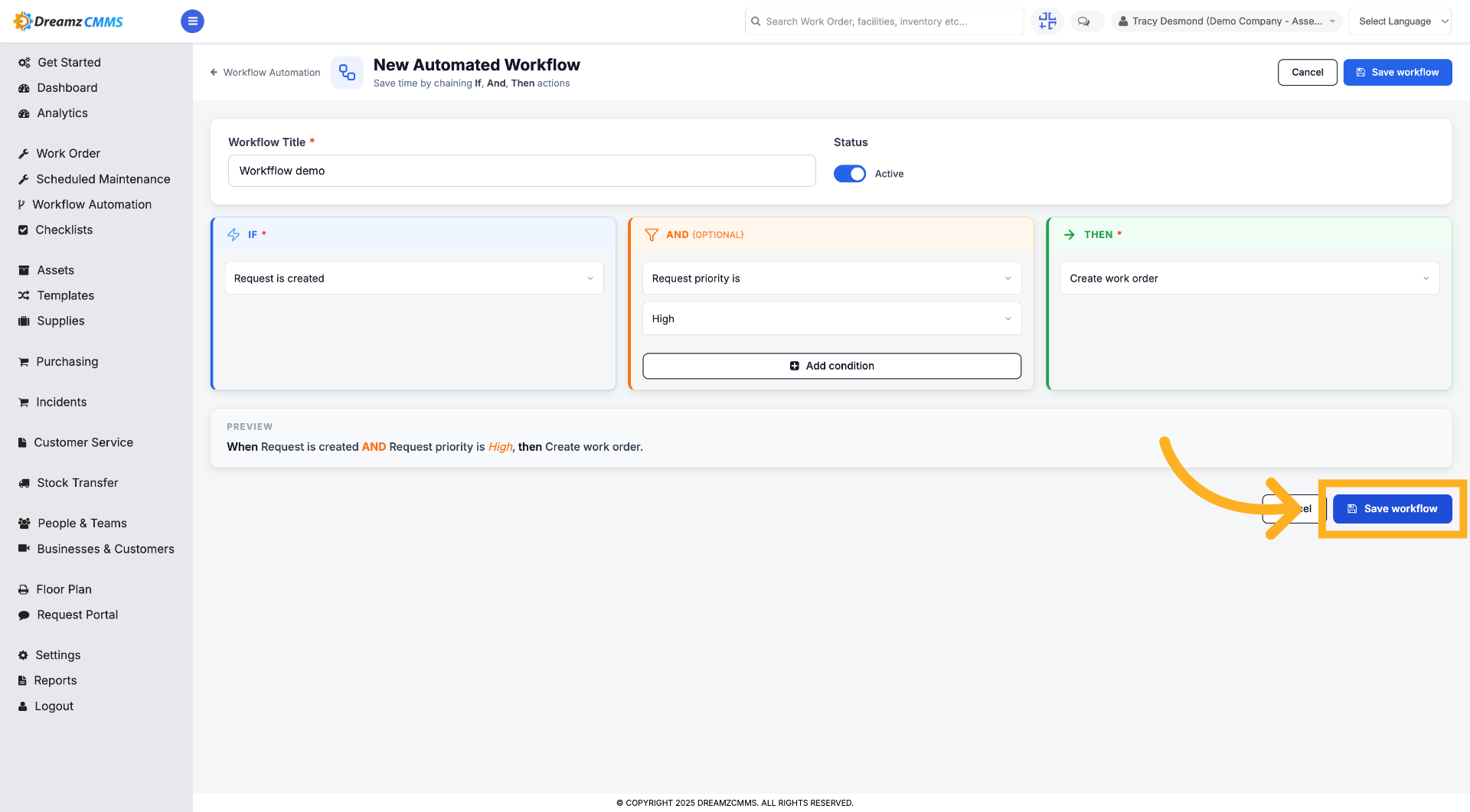 Save Workflow Configuration