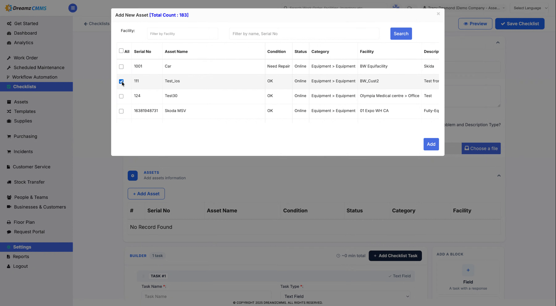 Enter Asset ID