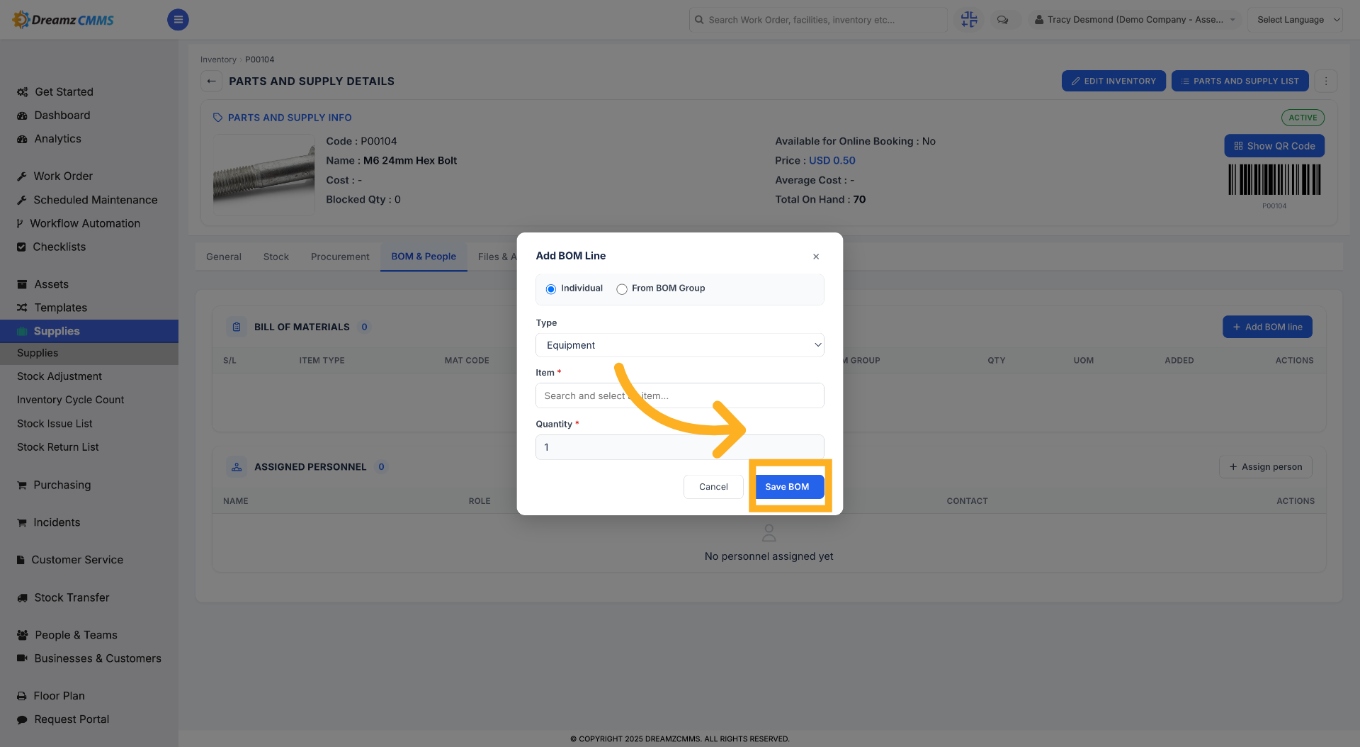 Update Supplier Selection