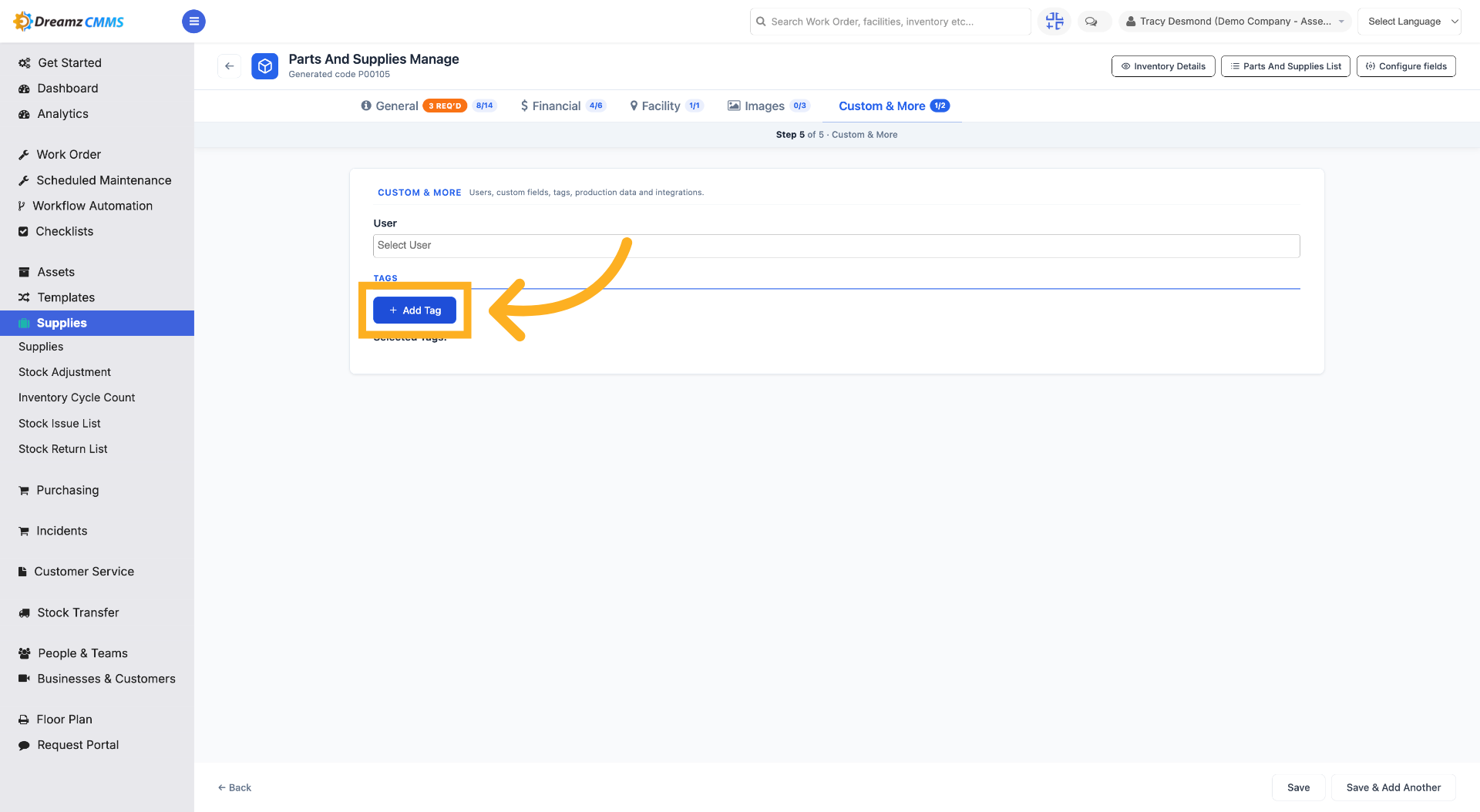 Add New Tag
