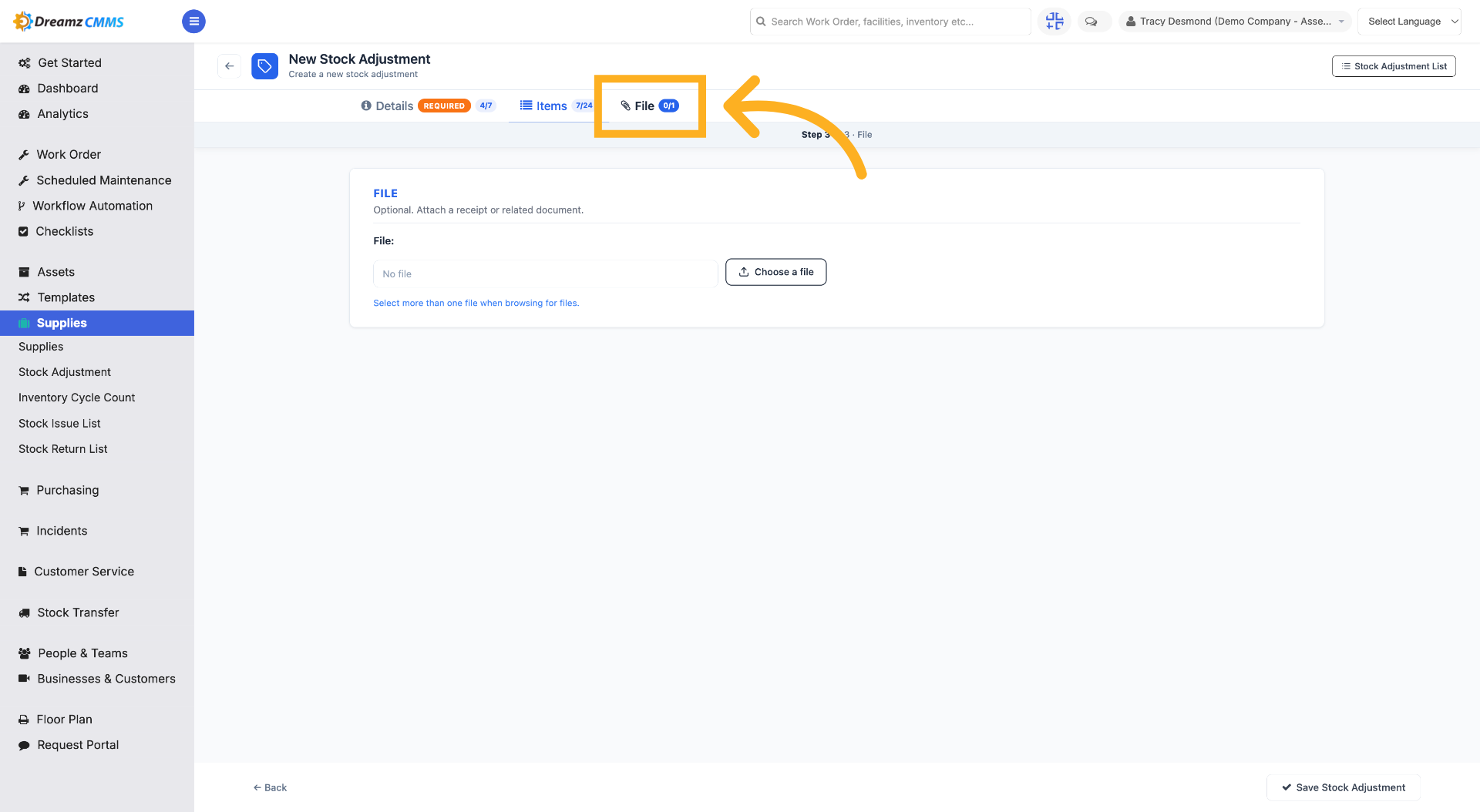 Access File Section
