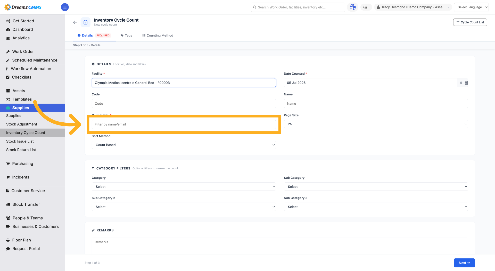 Open Name/Email Filter