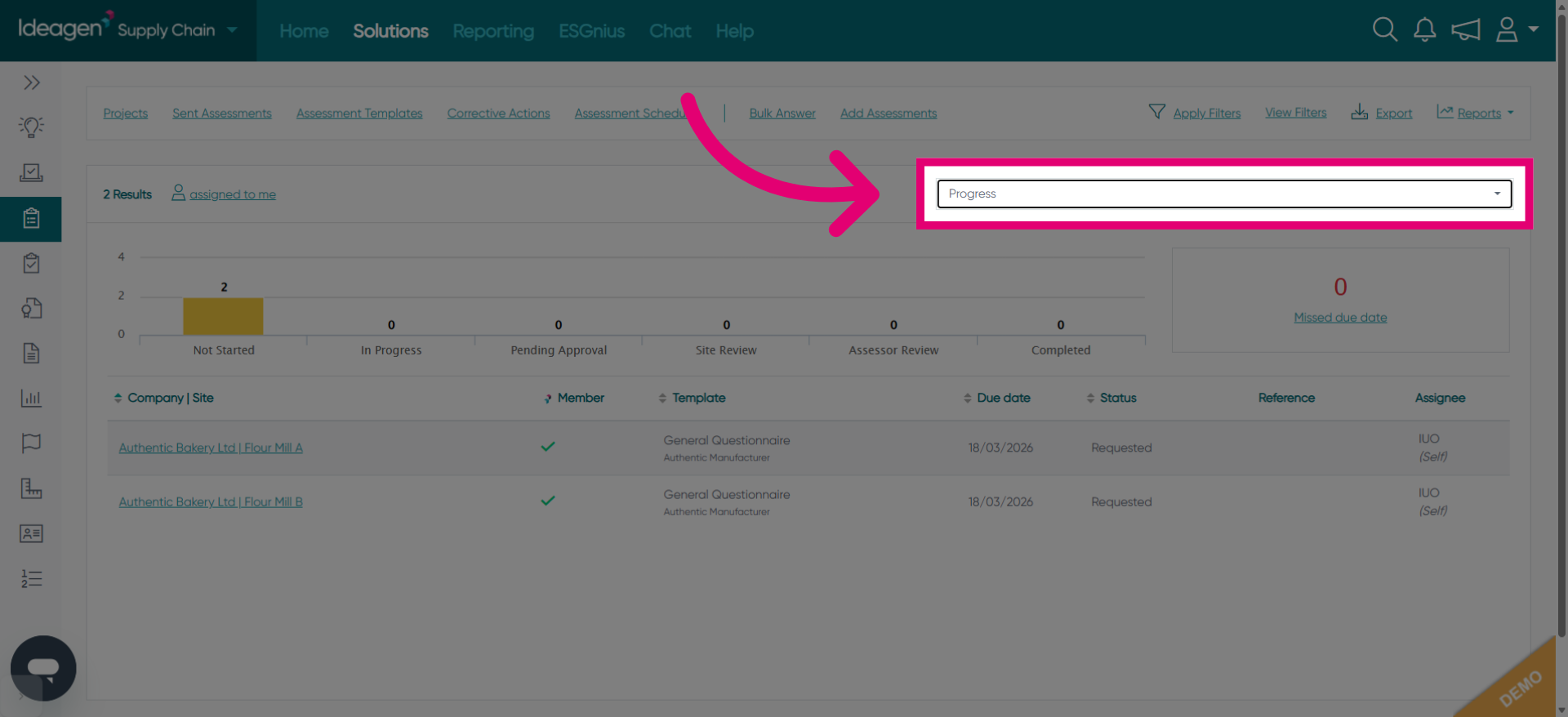 Check Assessment Progress
