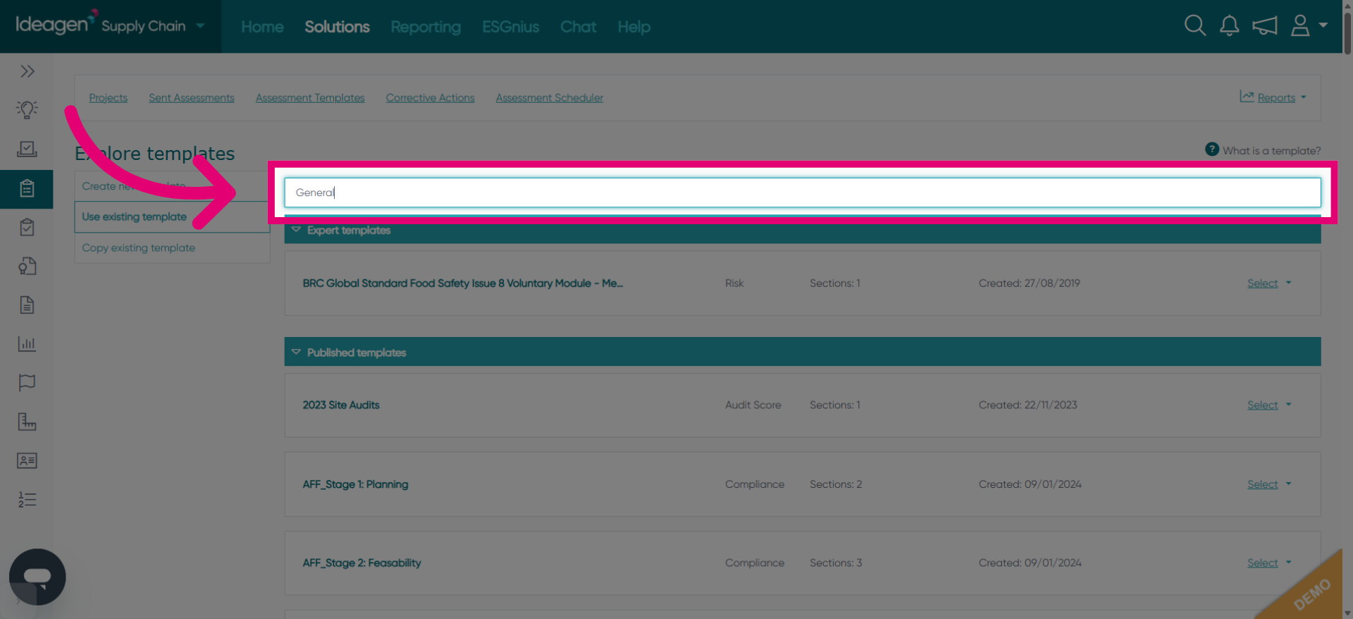 Navigate To Search Results