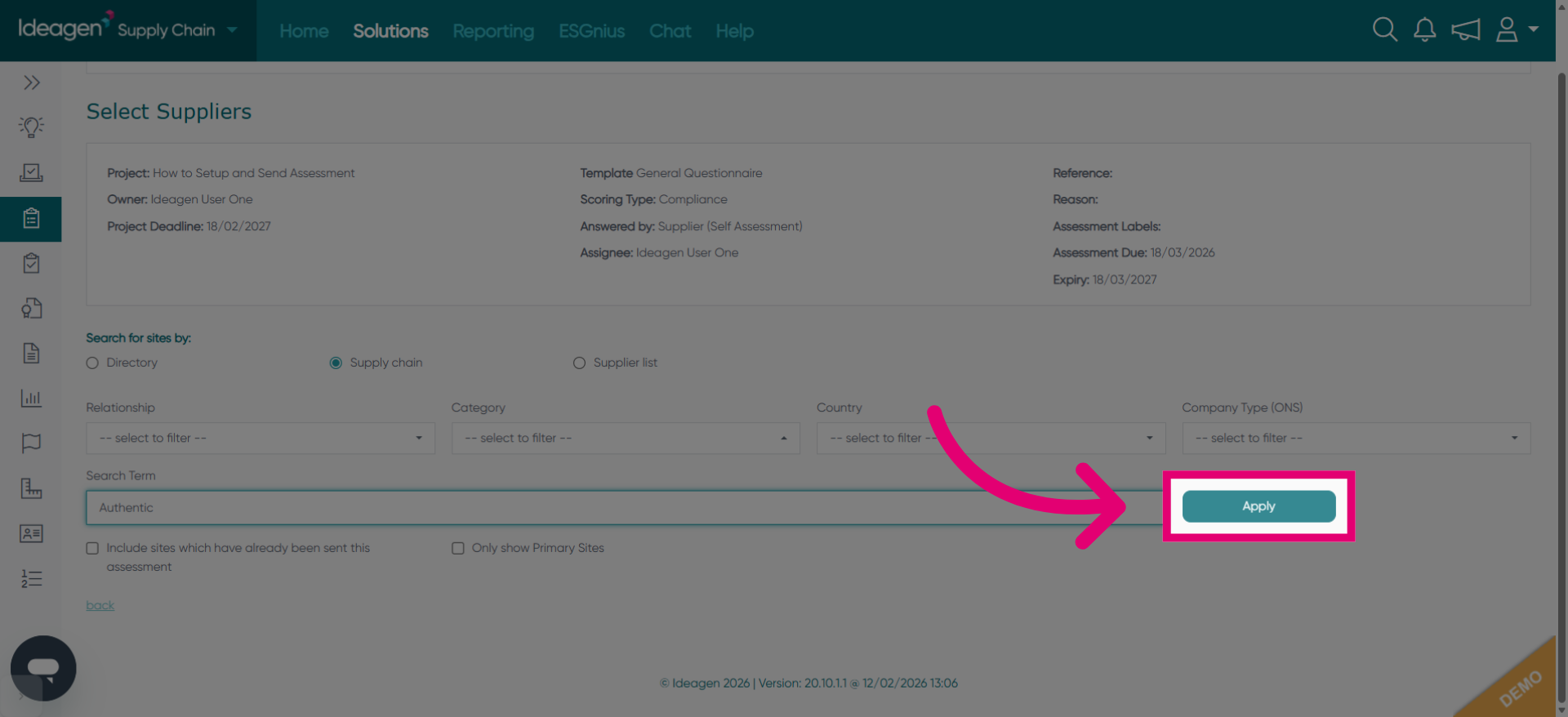 Apply User Search
