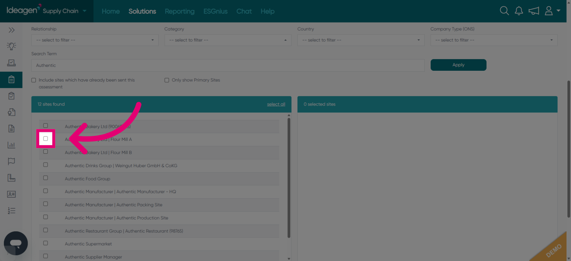 Select User Contact