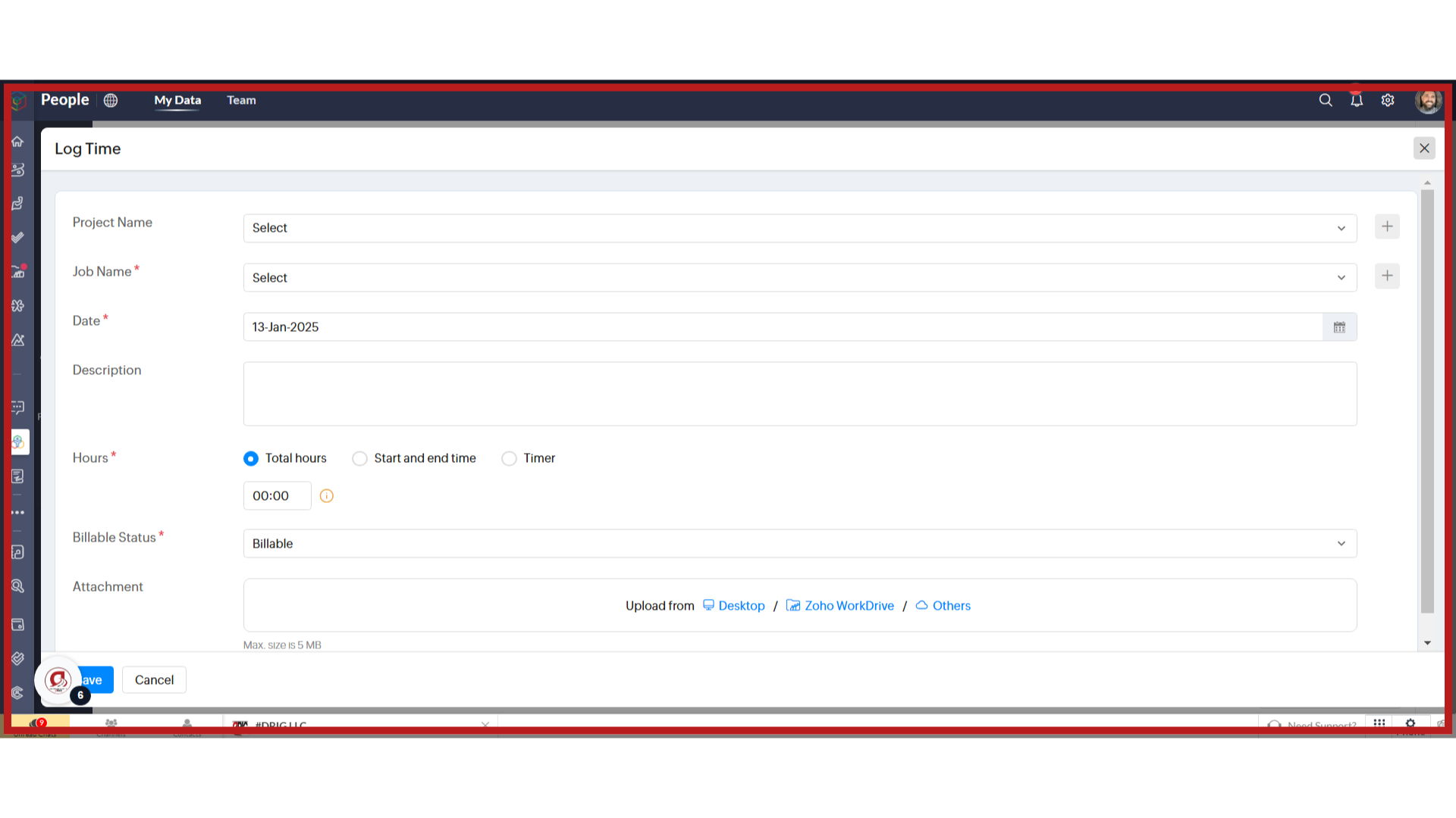 Understanding the Log Time Form