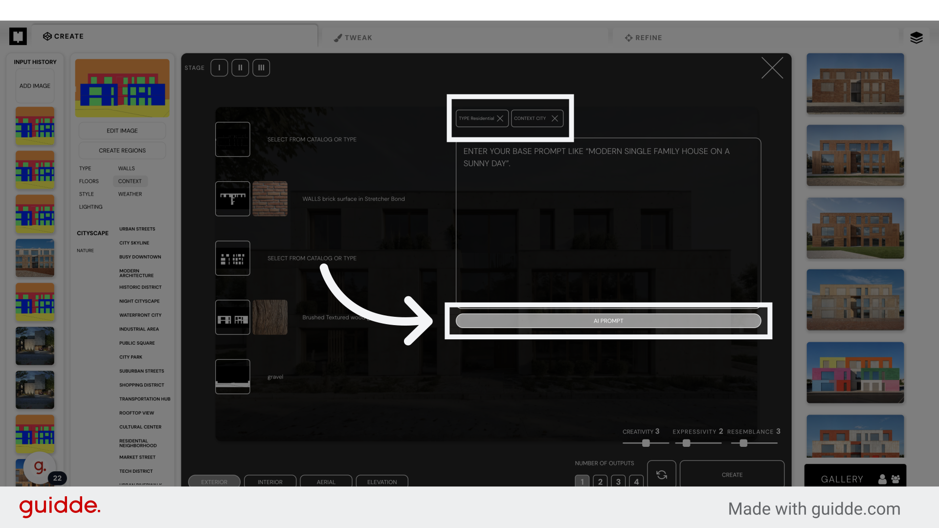 Click 'AI PROMPT'