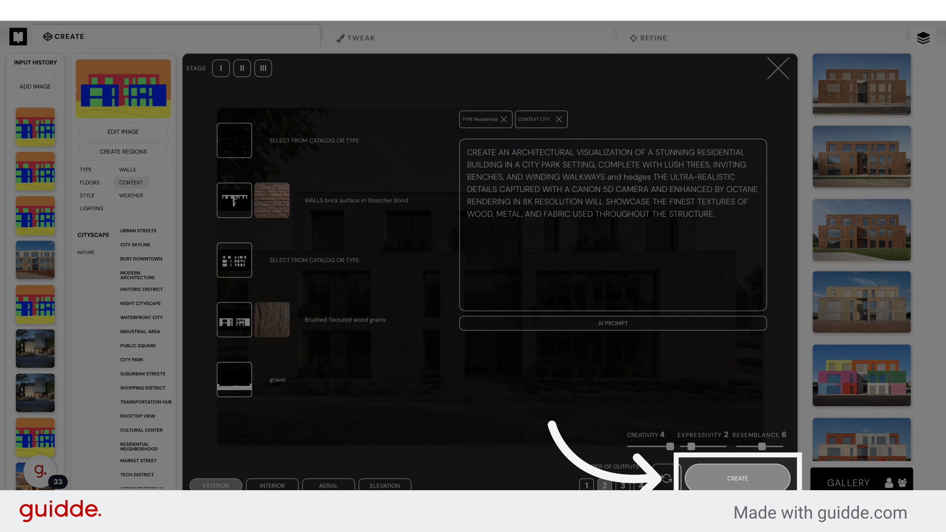 Click 'CREATE'