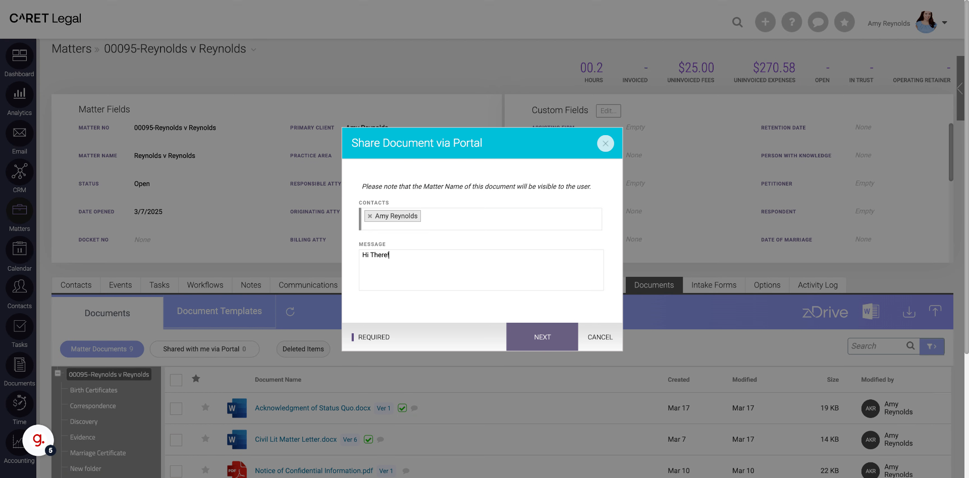 Fill 'Hi There! Please review document.'