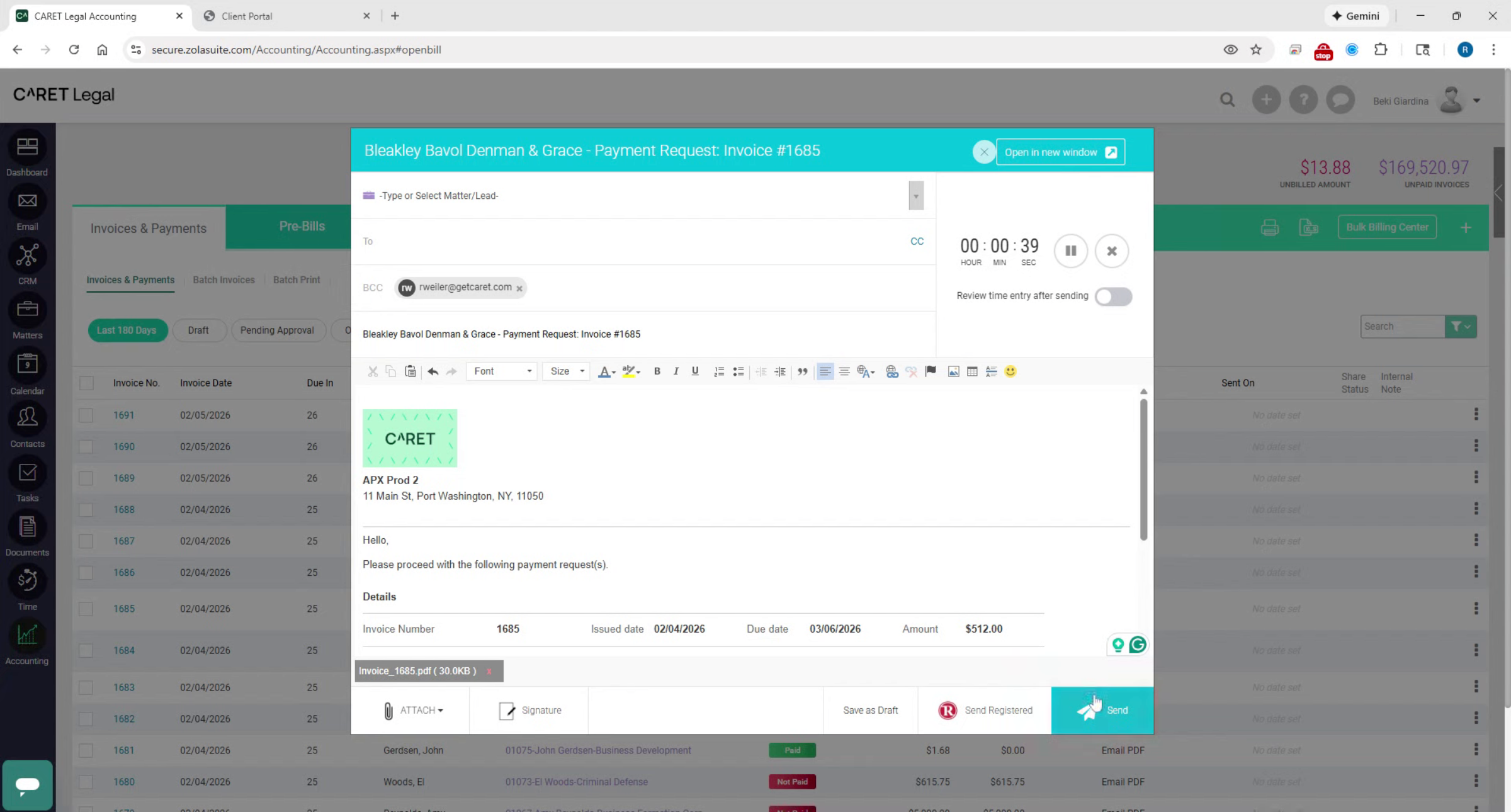 Client Payment Page Overview
