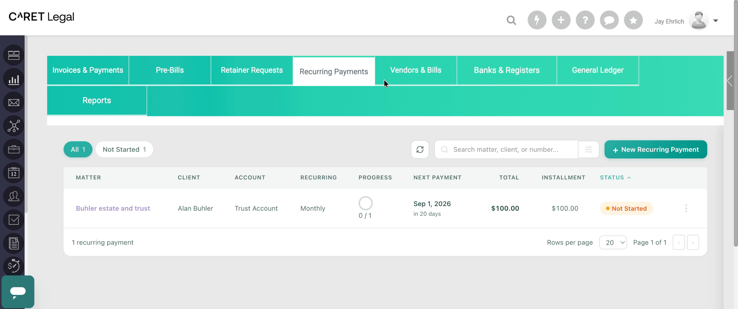 End Recurring Payments Demonstration