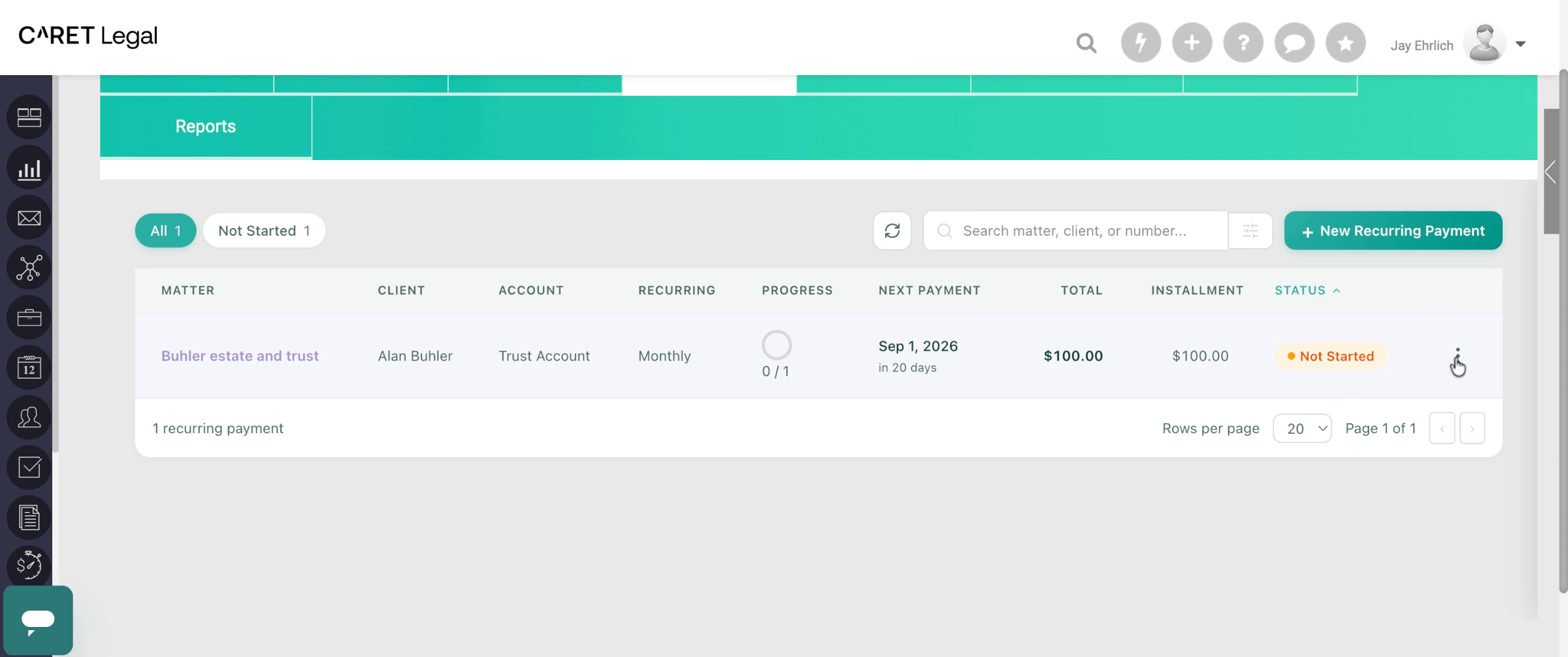 Edit Or Delete Payment Schedule