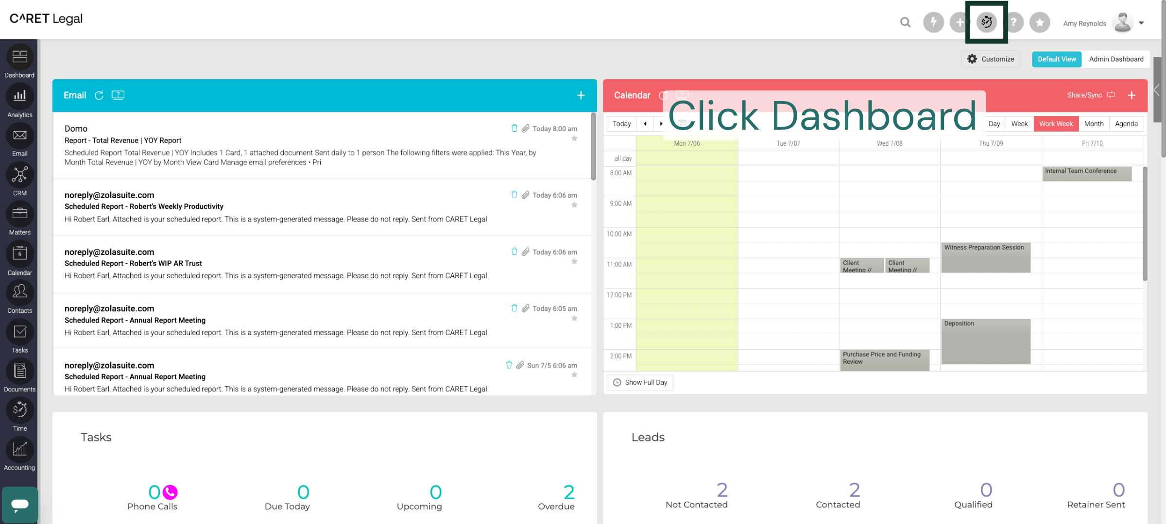 Open Legal Dashboard