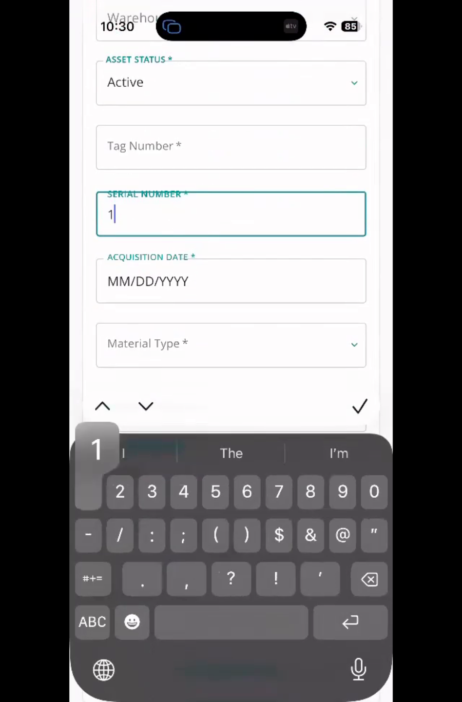 Entering Cylinder Identification