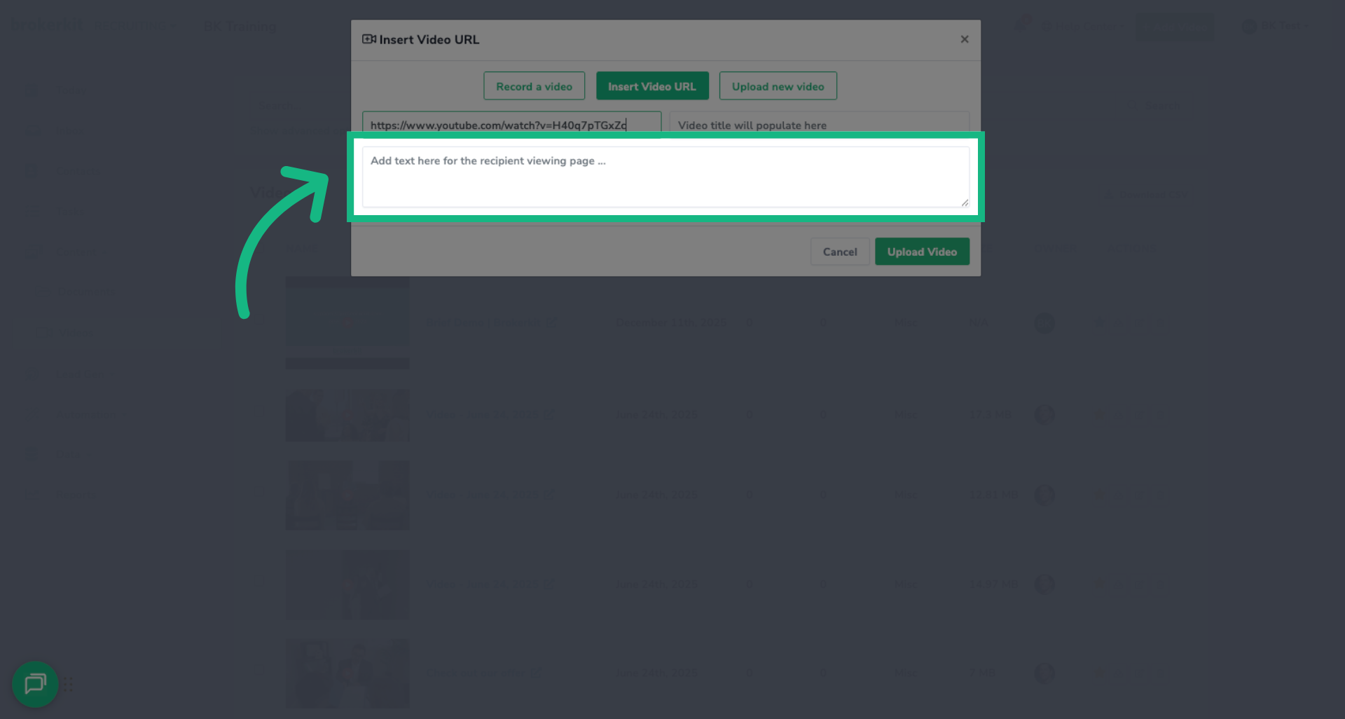 Recipient Viewing Message