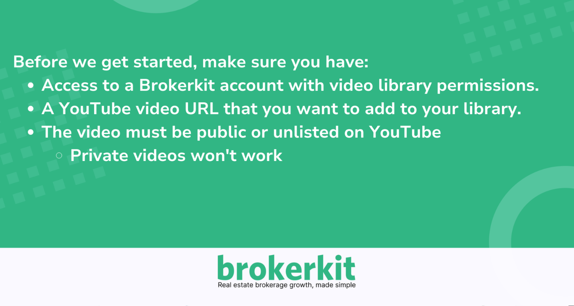 Before you get started