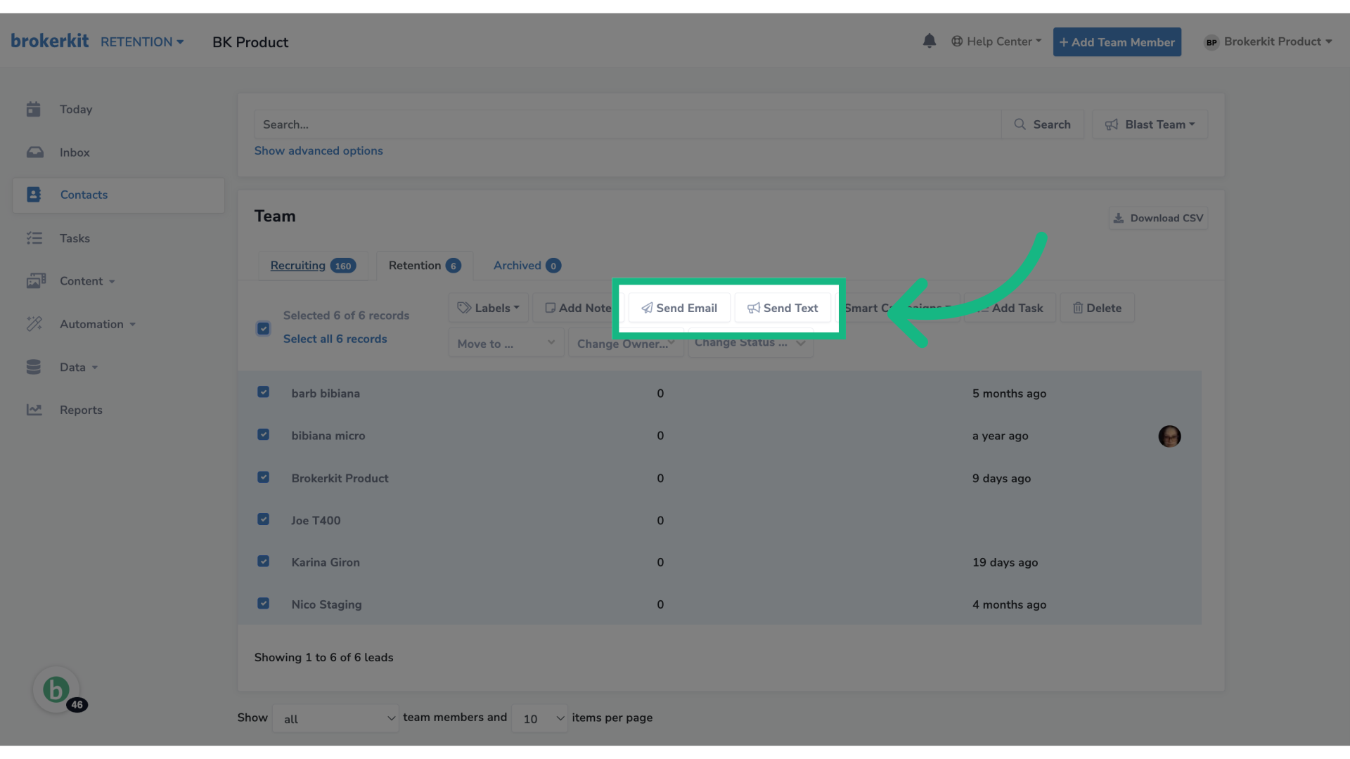 Send videos in Bulk emails or texts