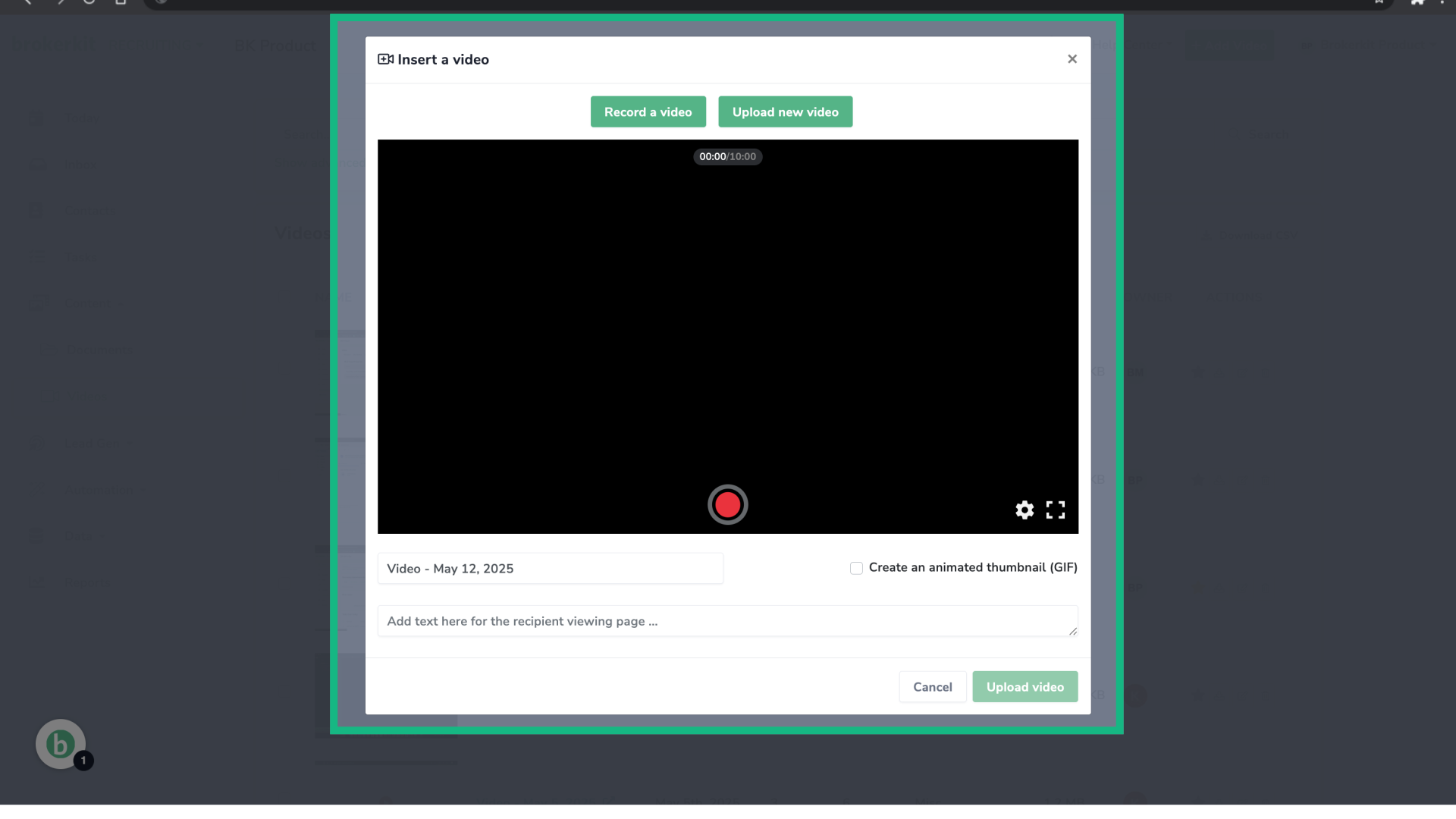 Record online video
