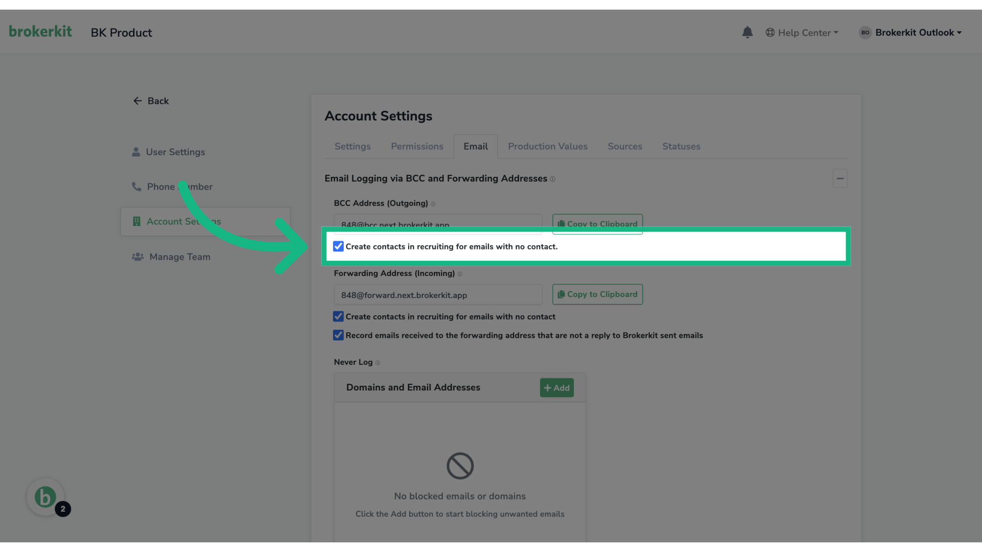 Ensure the checkbox is selected