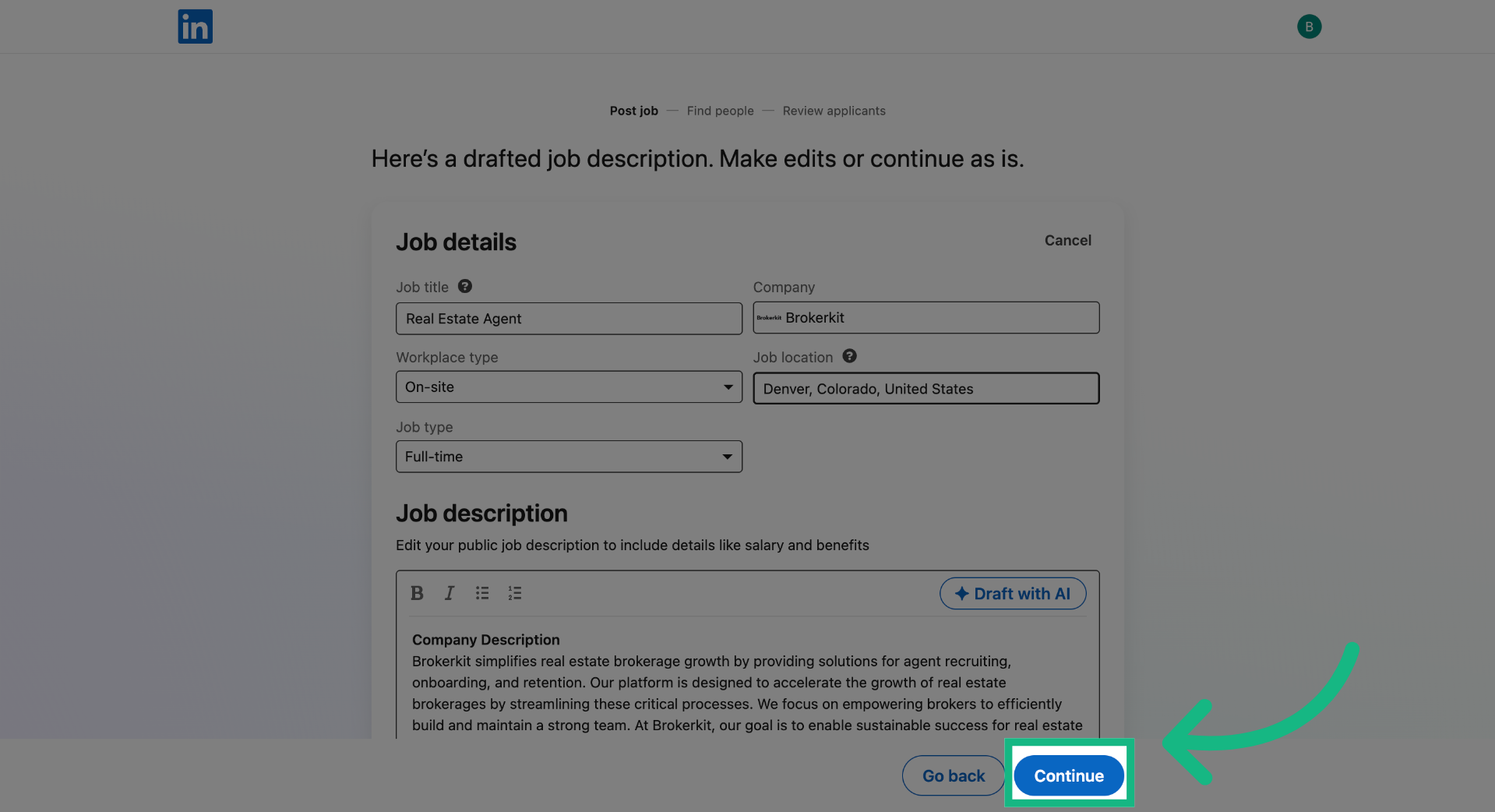 Select Location Option