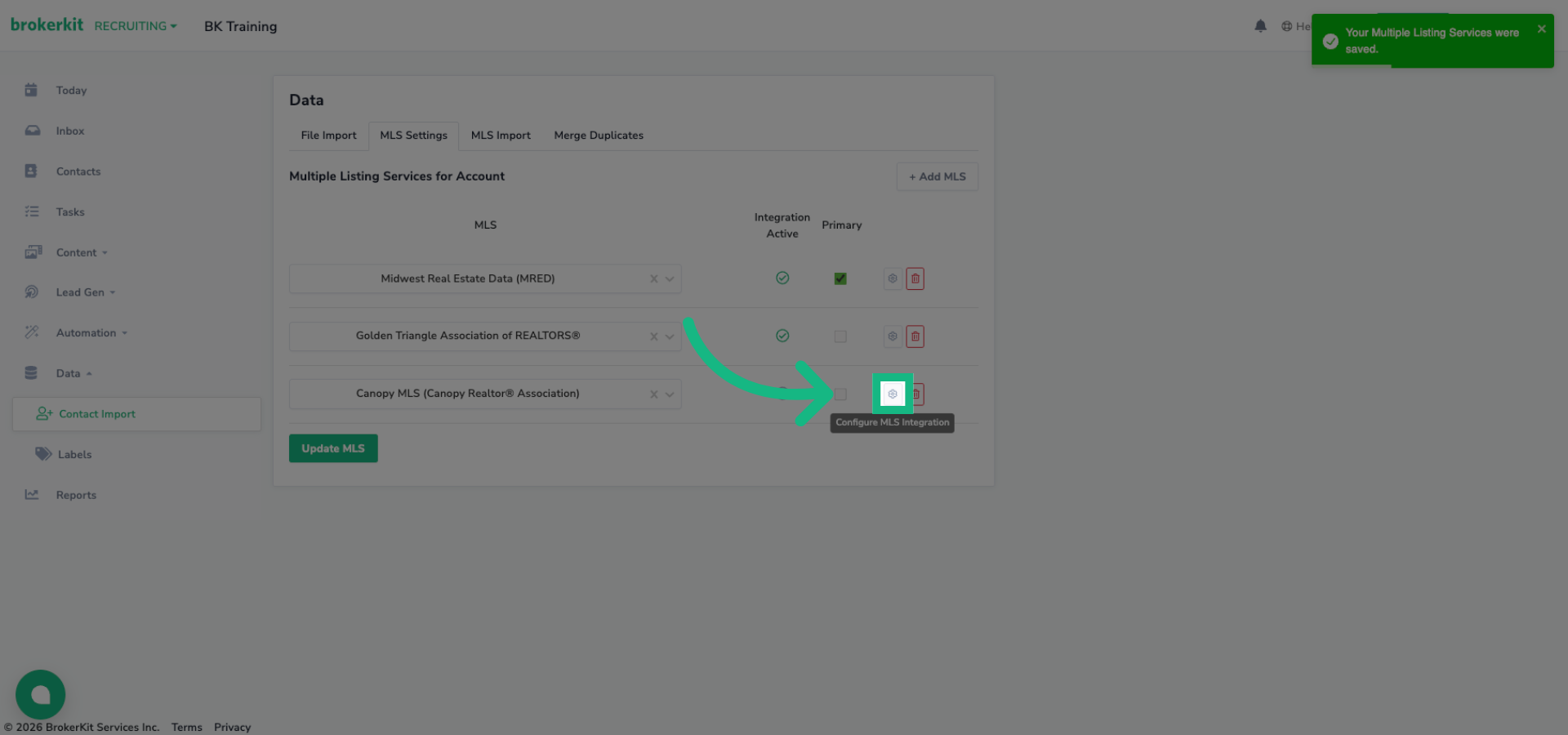 Access MLS Configuration