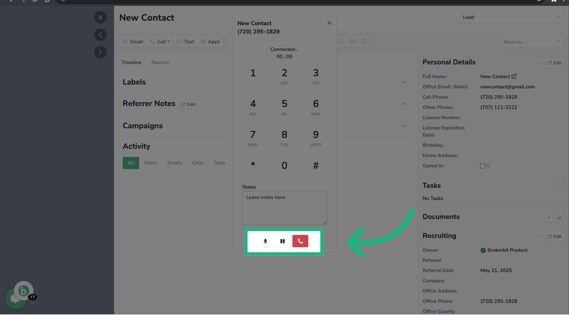 Mute, hold or hang up