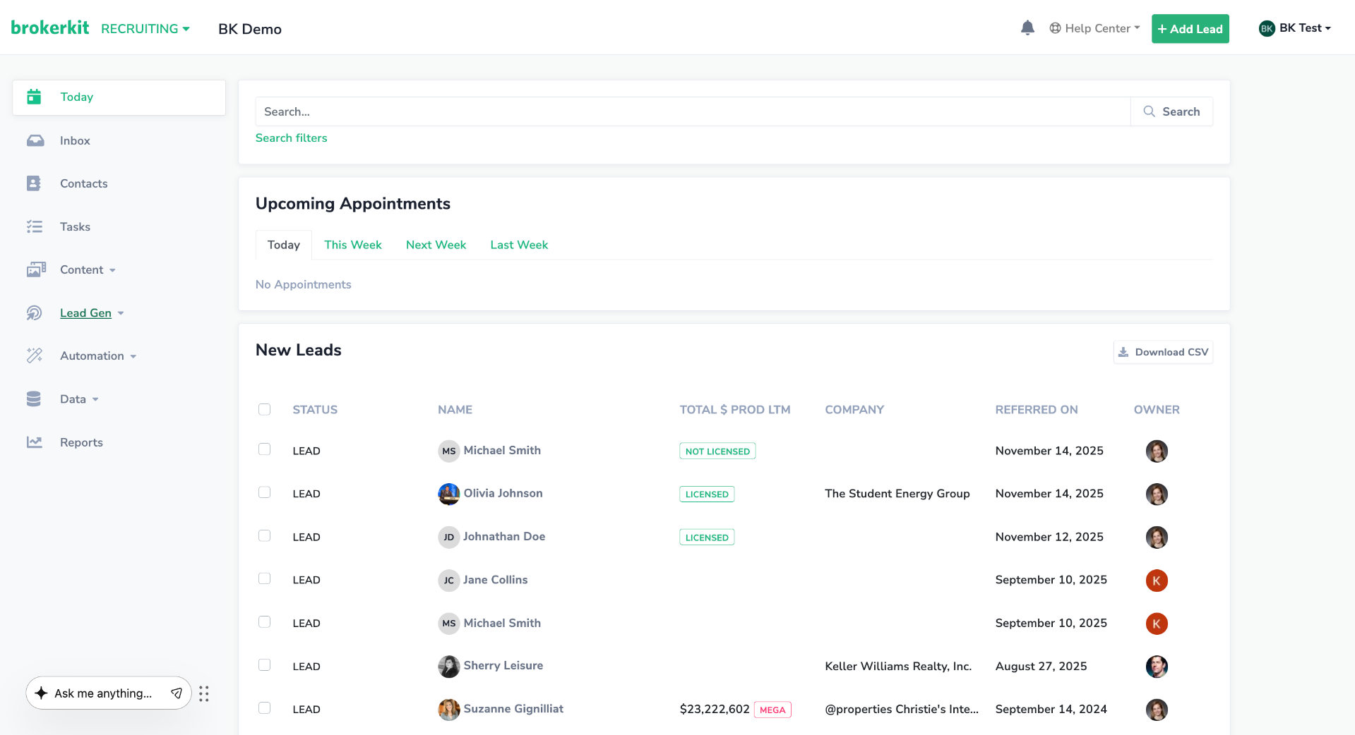Switch to Brokerkit Website