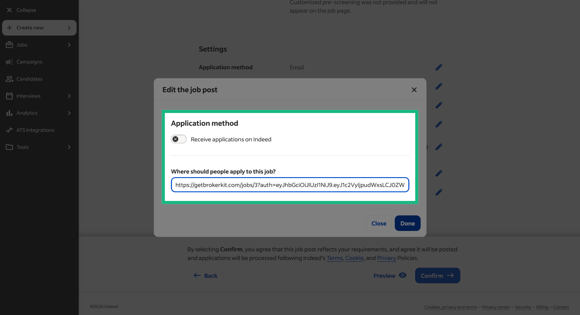 Select Application Link Field