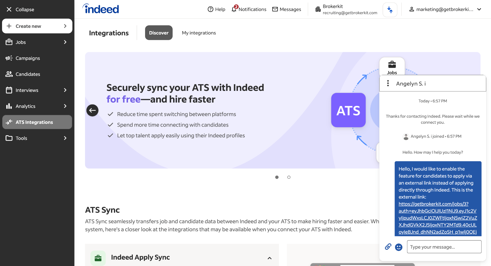Navigate To Chat Menu