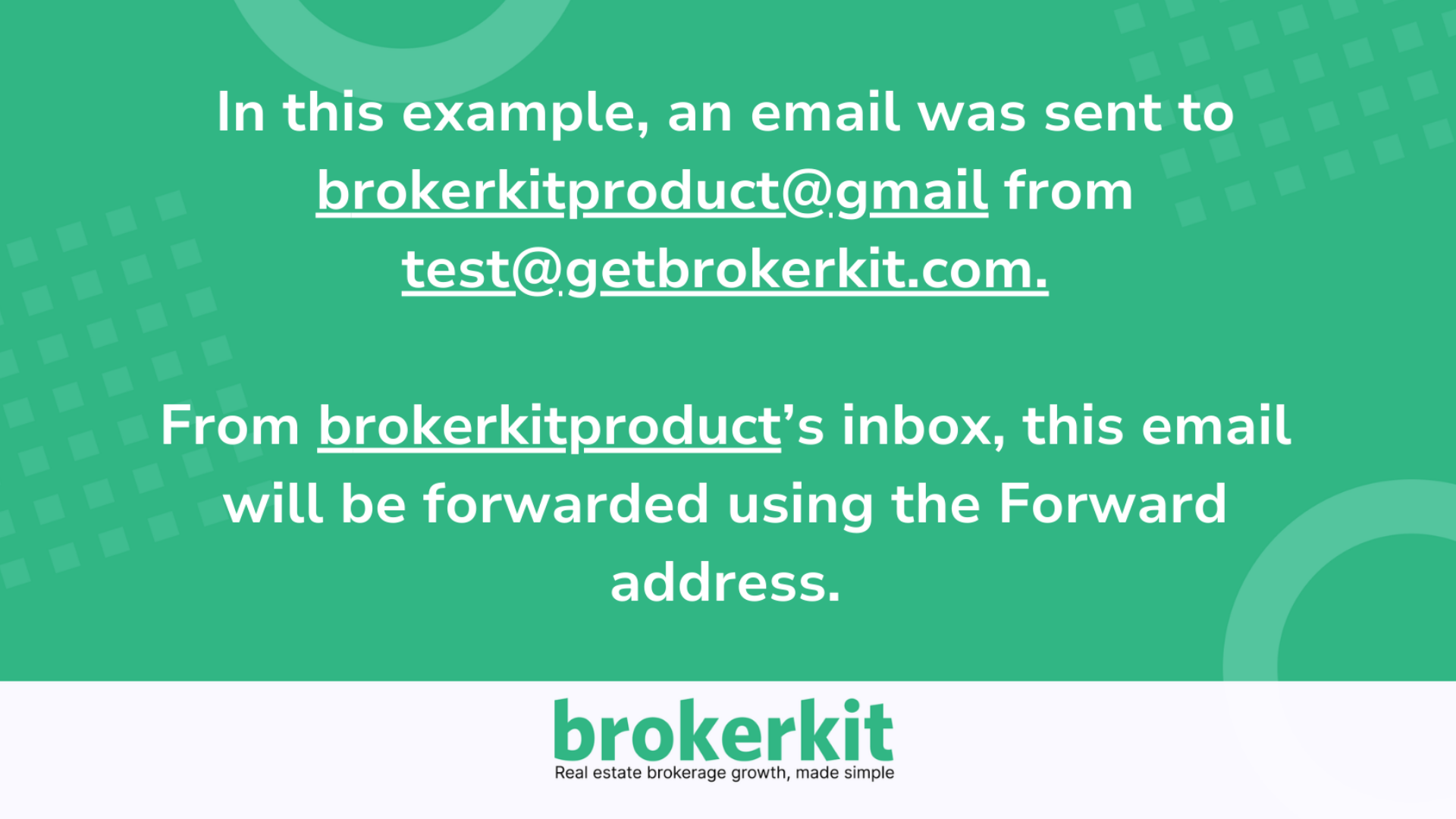 Example: Manually Adding Brokerkit's Forward Address in Gmail