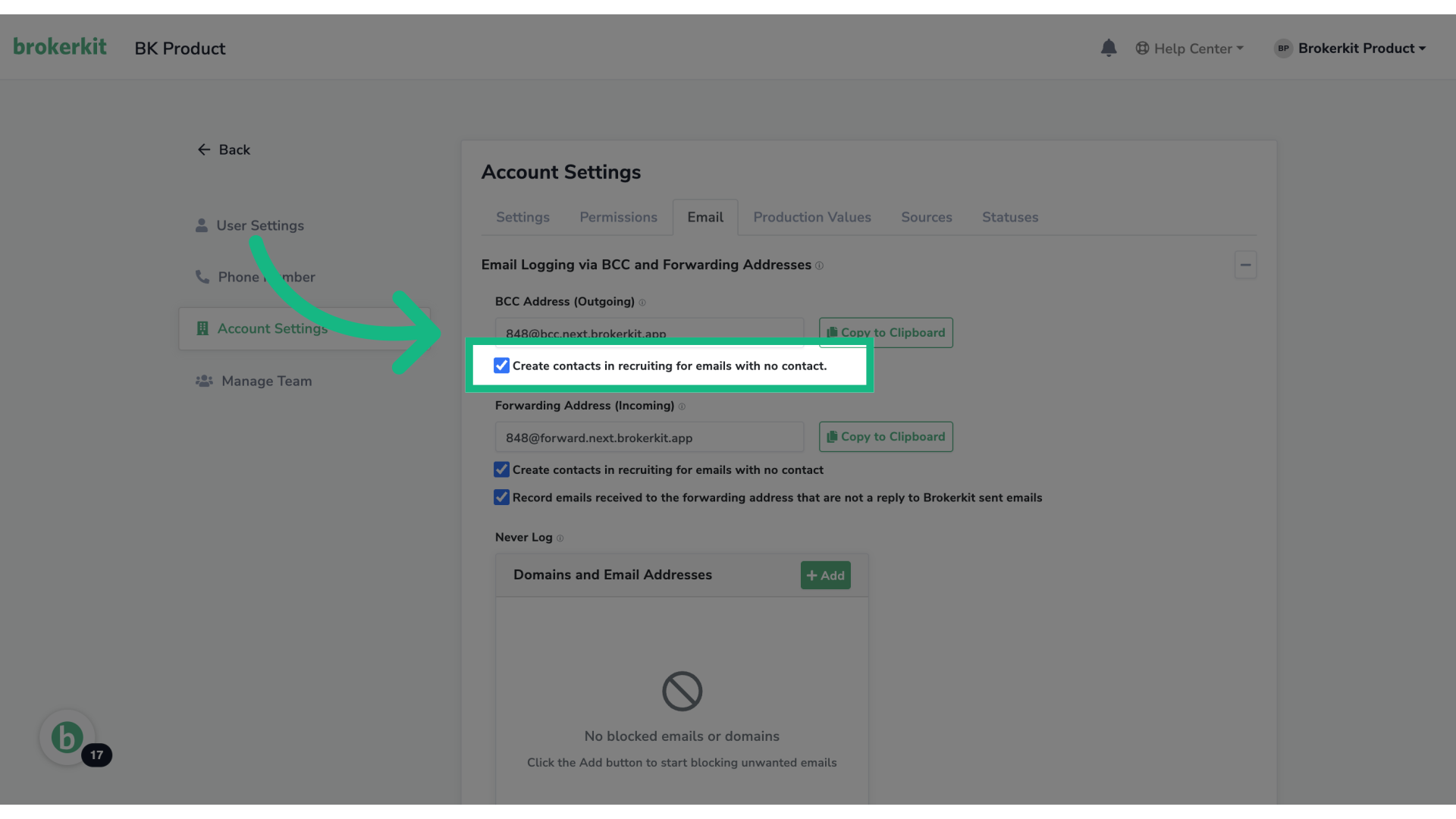 Ensure the checkbox is selected