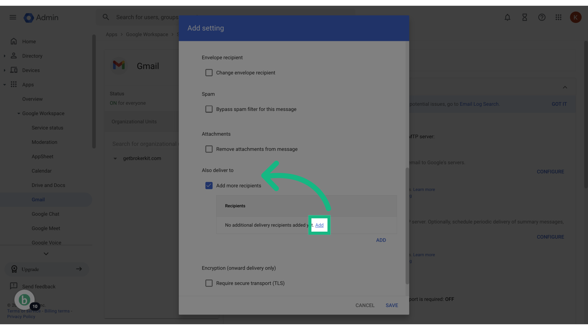 Click 'Add'