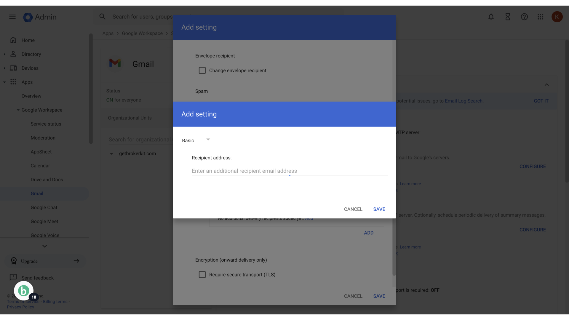 Go to the Google Admin Console