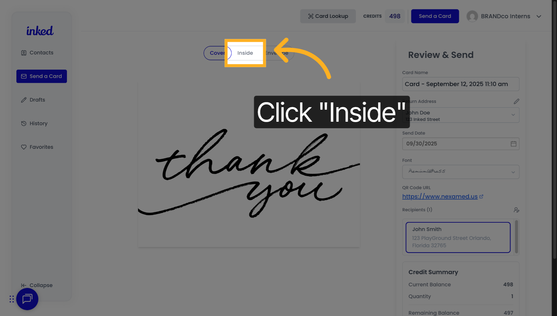 Preview inside message