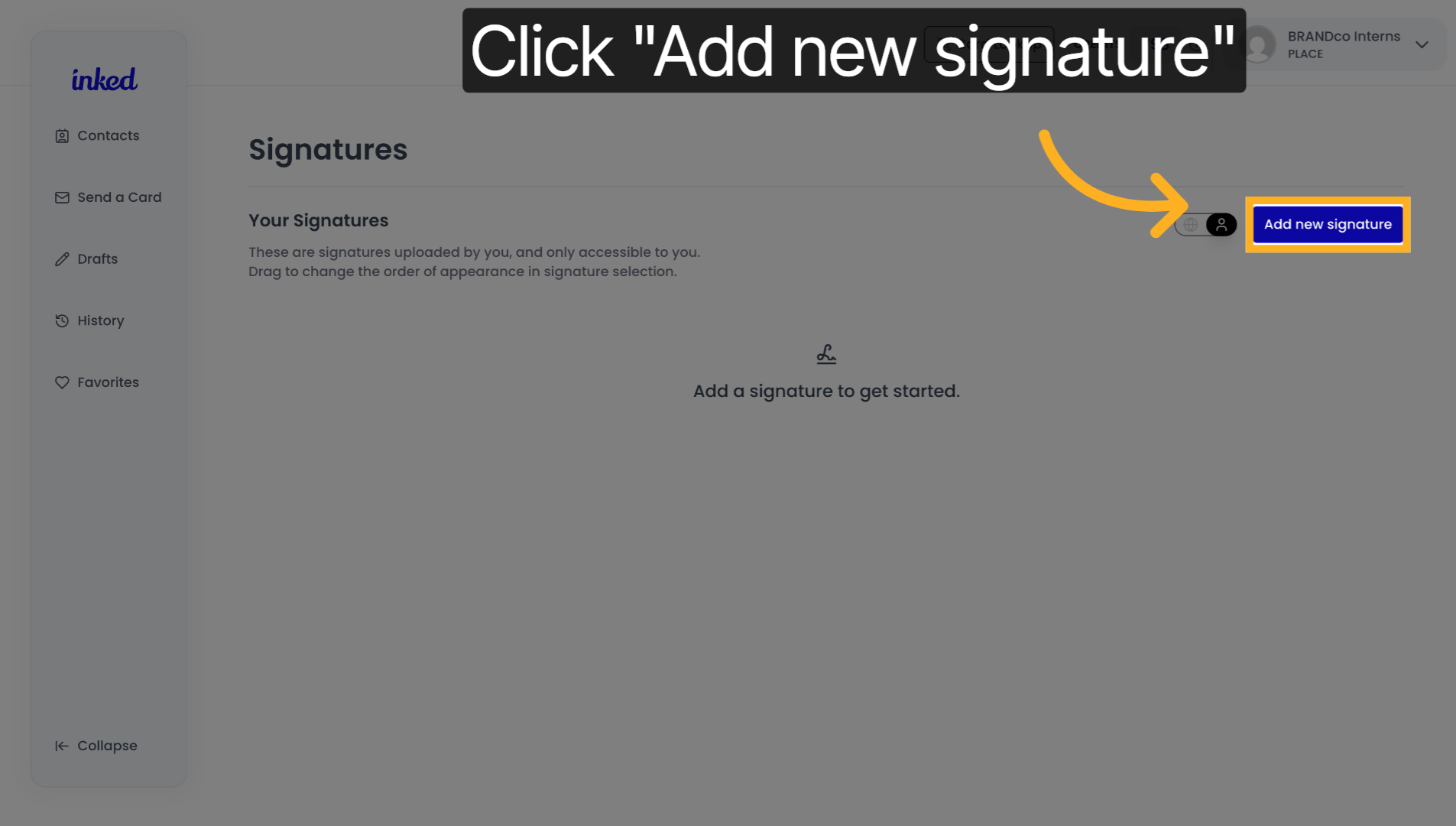 Add New Signature