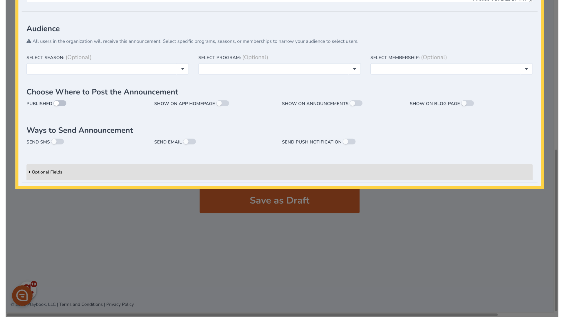 Click 'Playbook AI Prompt 
                        
                            
                            Enter a prompt to let Playbook AI automatically make changes to the fields. AI can make mistakes...'