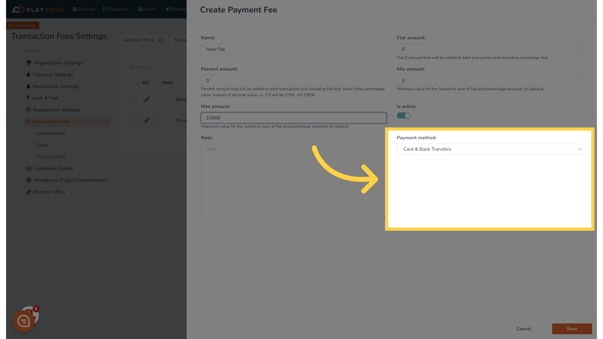 Click 'Payment method:
                                                    
                                                    
  Card & Bank Transfers

  Bank Transfer

  Card Payment'