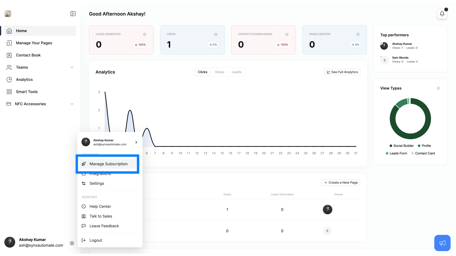 How to Access Subscription Management