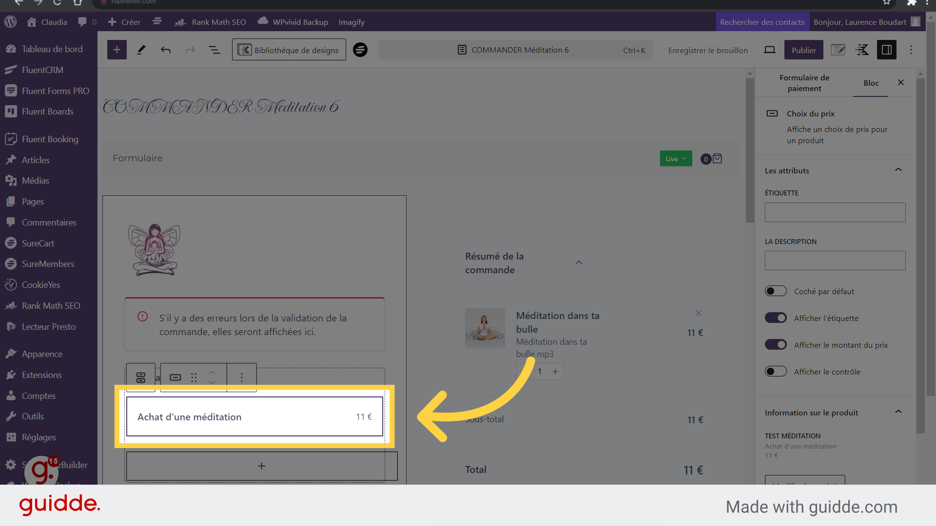Sélectionner votre produit