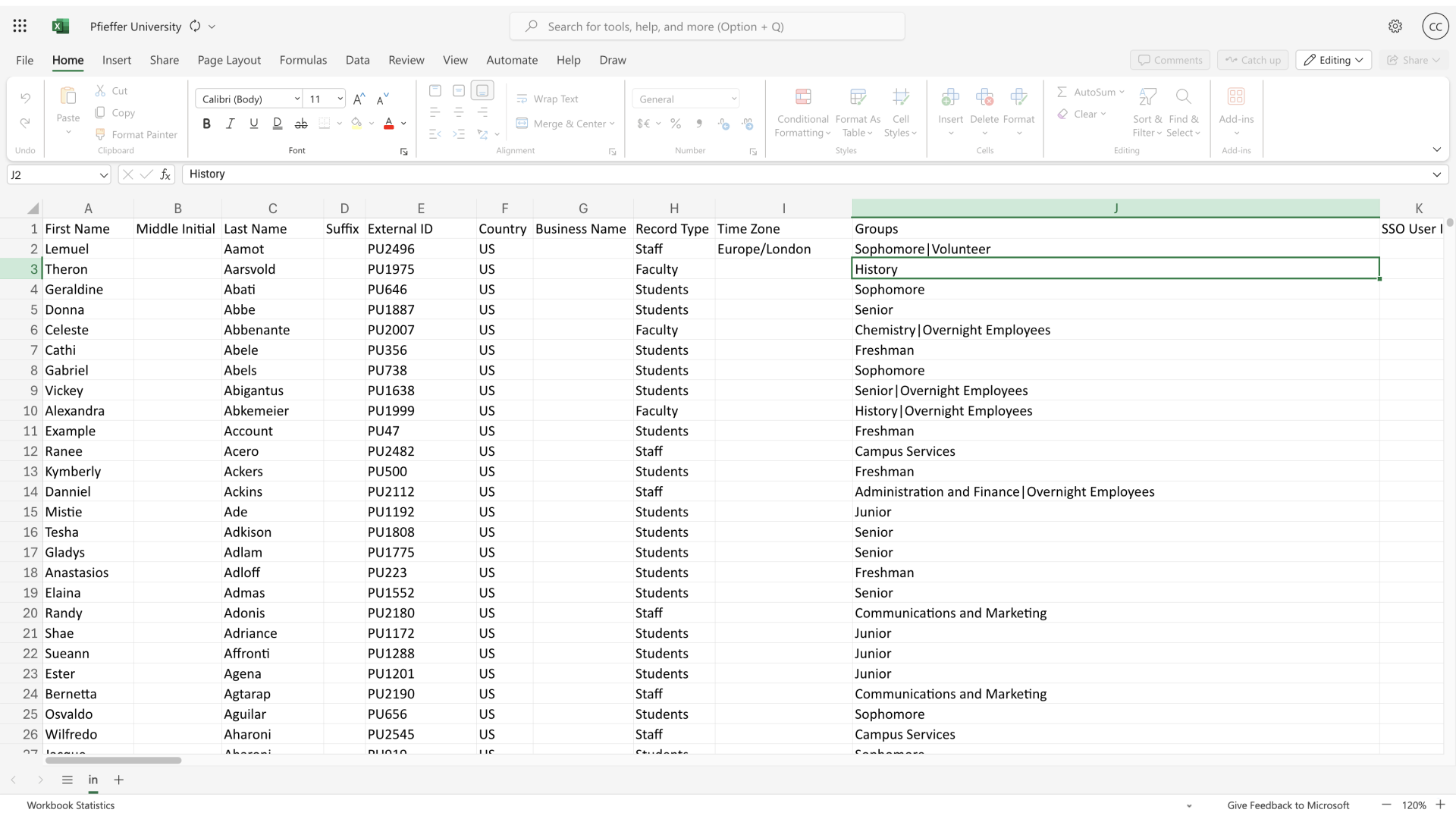 Excel - Remove Group