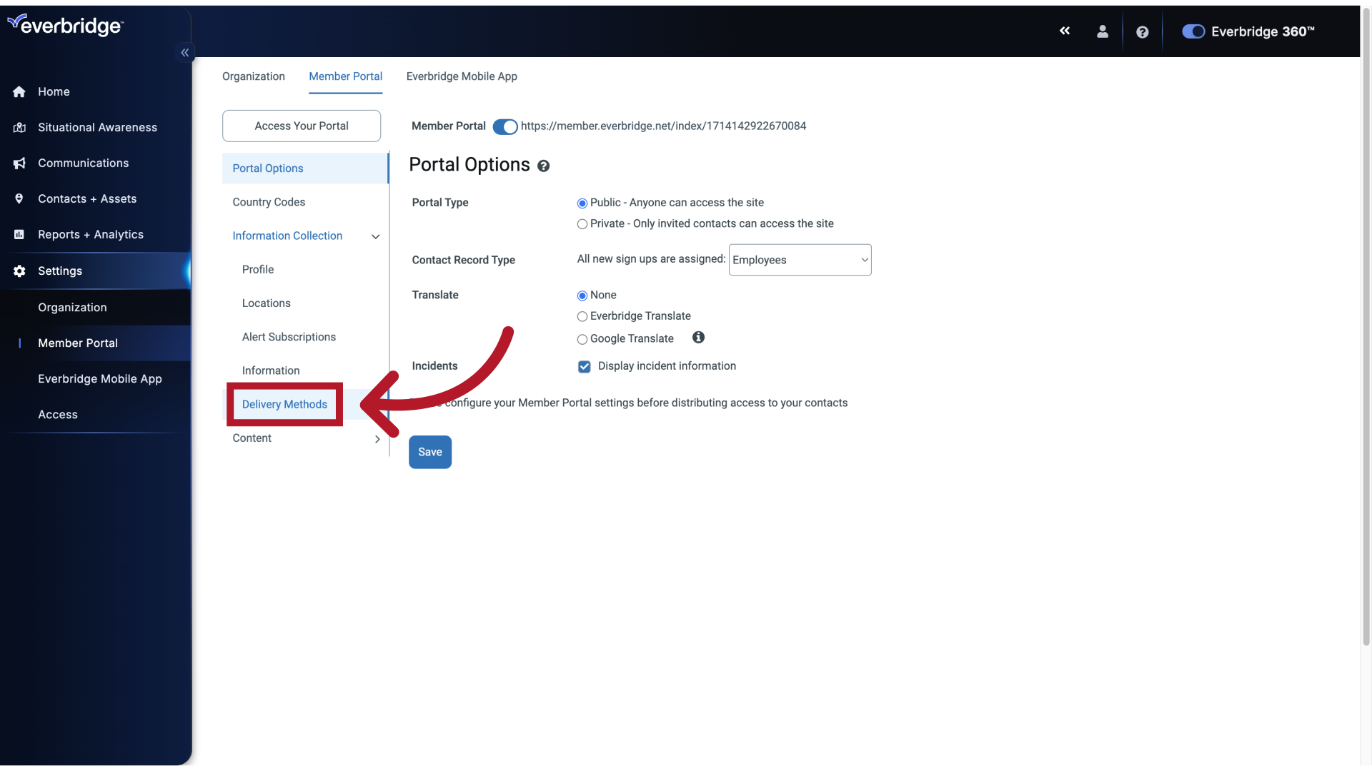 Information Collection - Delivery Methods