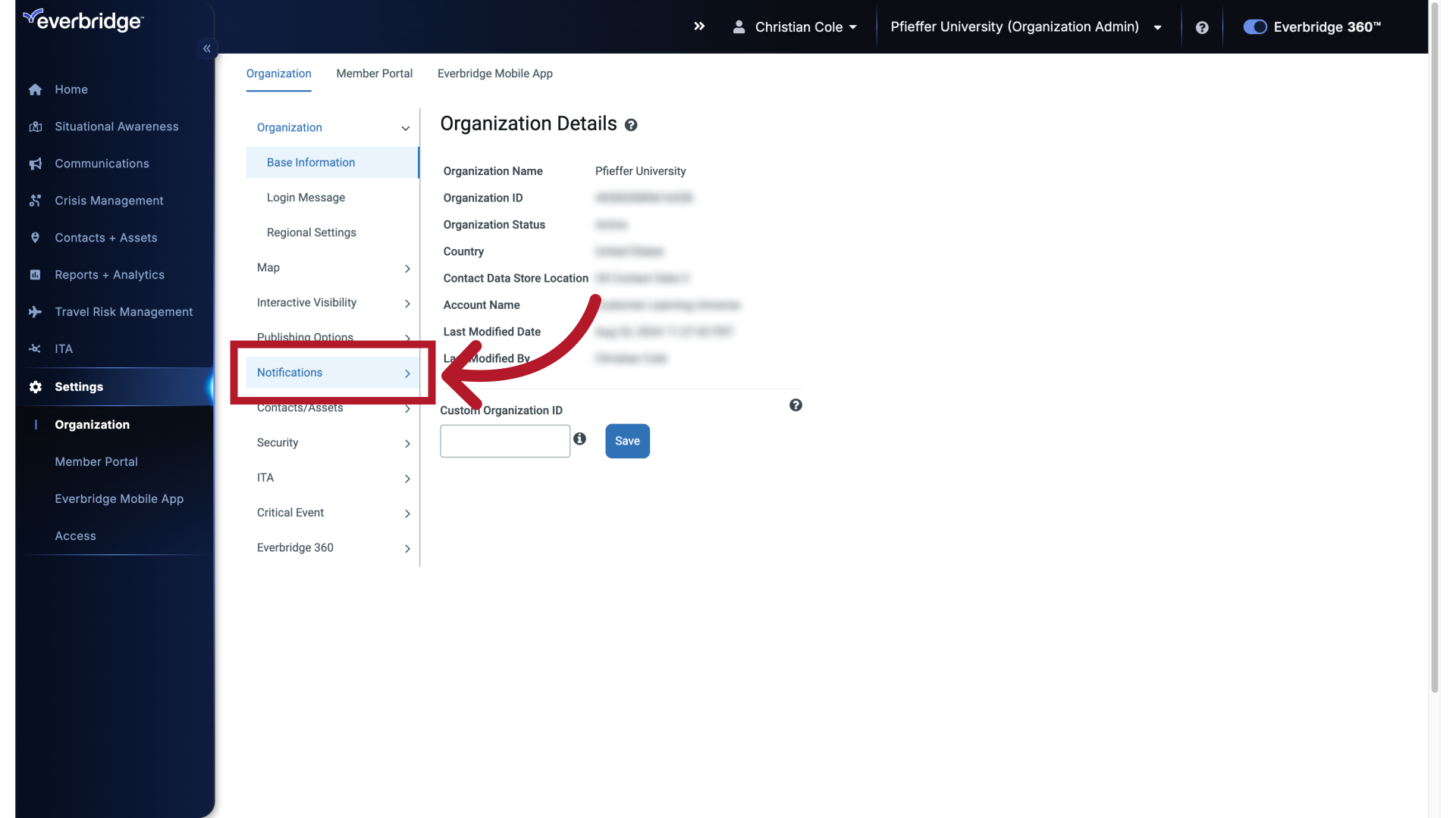 Organization Details